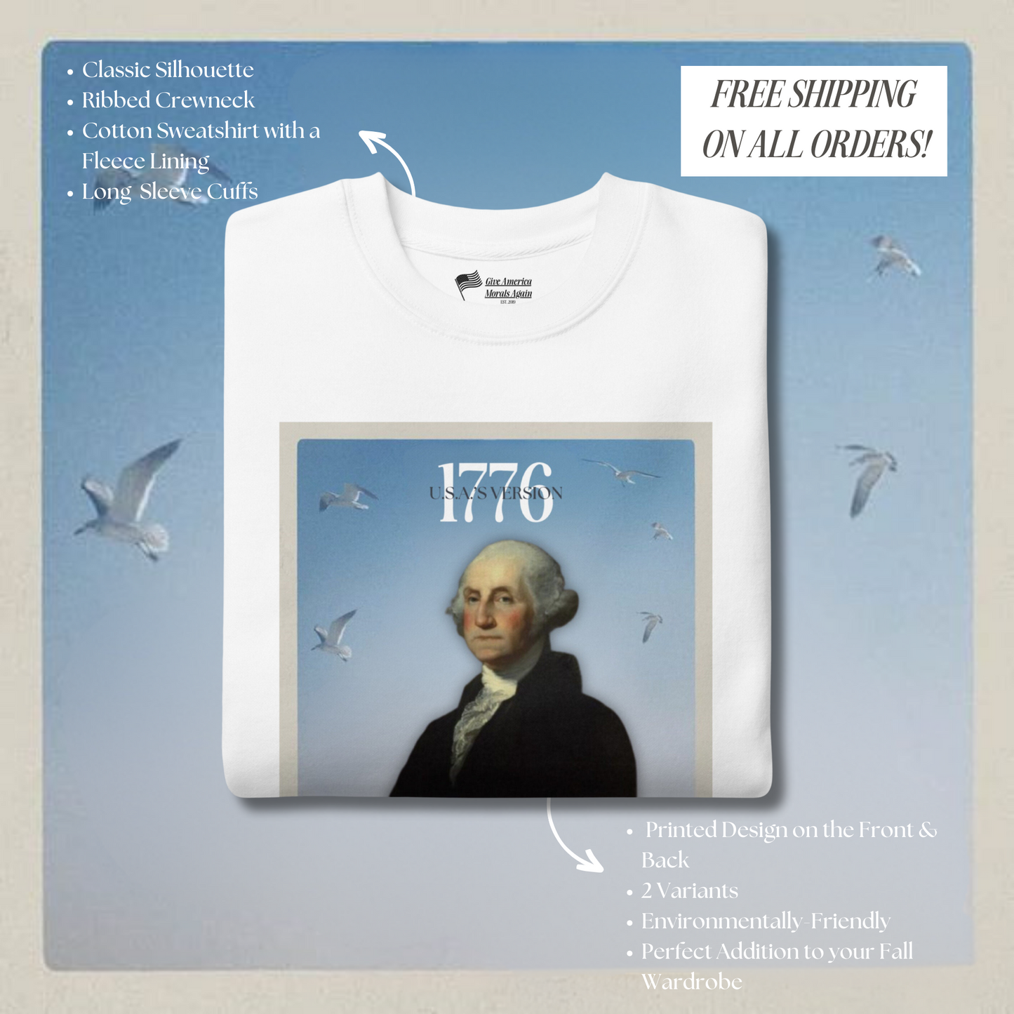 White Parody Tracklist Crewneck