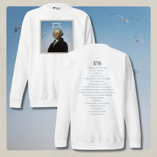 White Parody Tracklist Crewneck